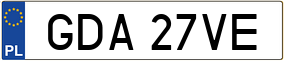 Trailer License Plate